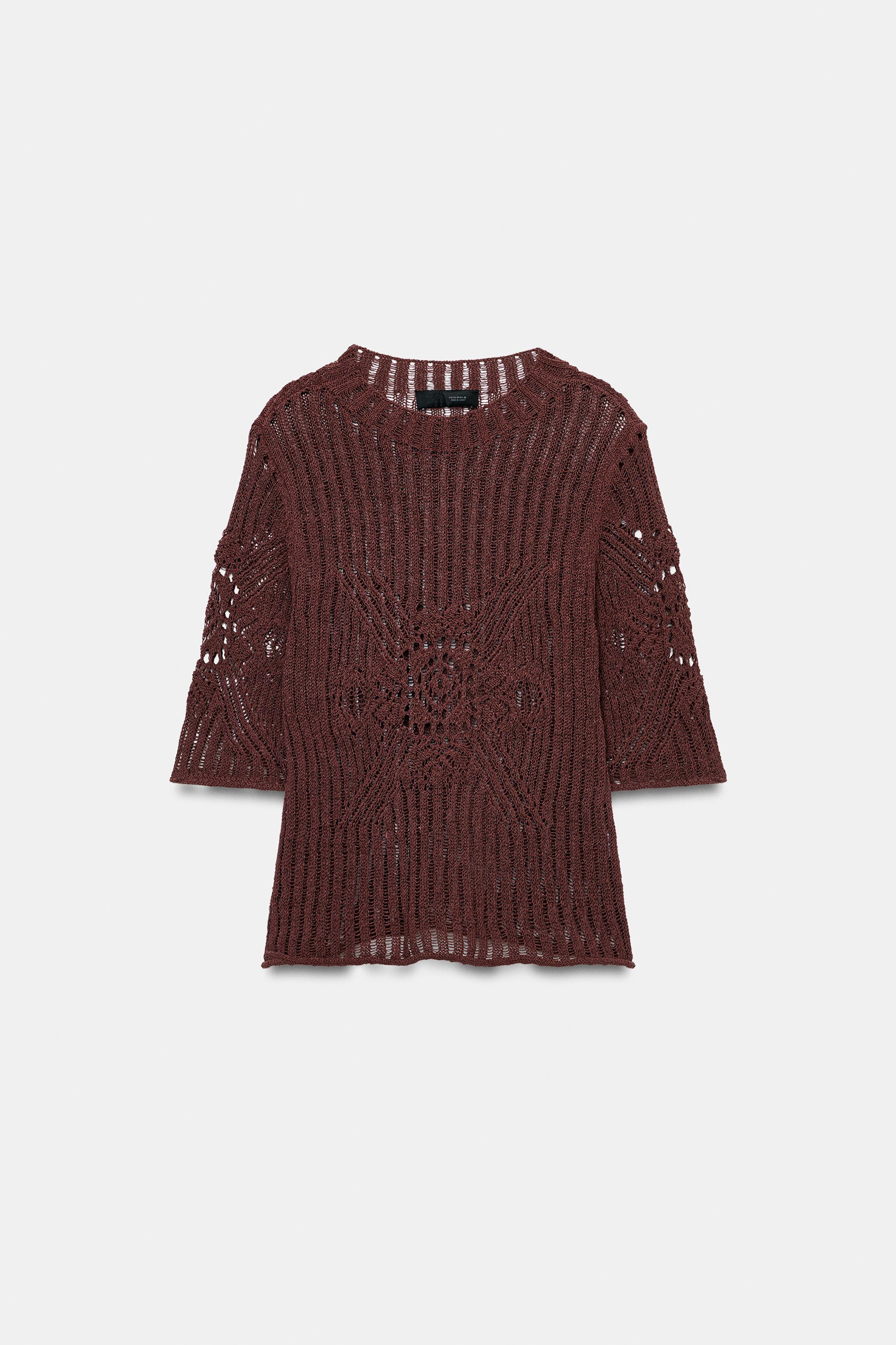 SHORT SLEEVE KNIT JUMPER